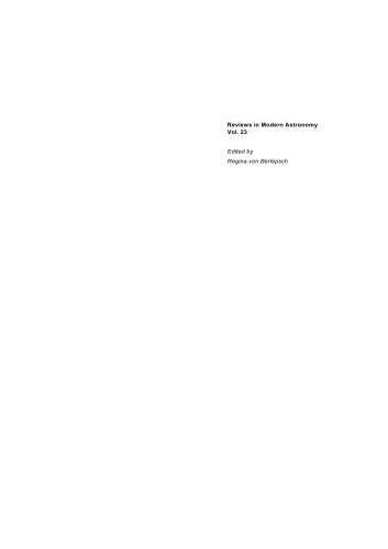 Reviews in Modern Astronomy: Zooming in: The Cosmos at High Resolution, Volume 23