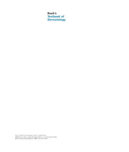 Rook's Textbook of Dermatology, Eighth Edition