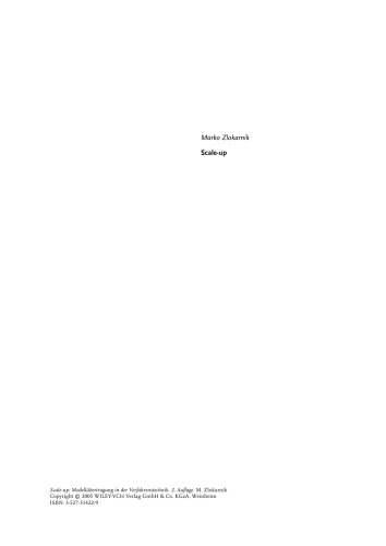 Scale-up: Modellübertragung in der Verfahrenstechnik