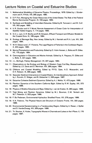Seawater-Sediment Interactions in Coastal Waters
