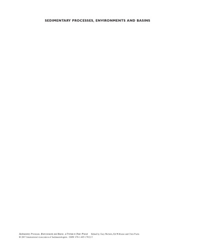 Sedimentary Processes, Environments and Basins: A Tribute to Peter Friend