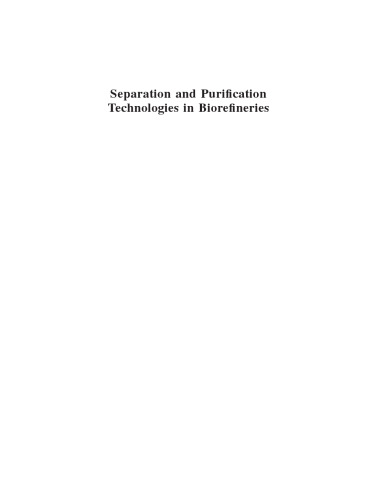 Separation and Purification Technologies in Biorefineries