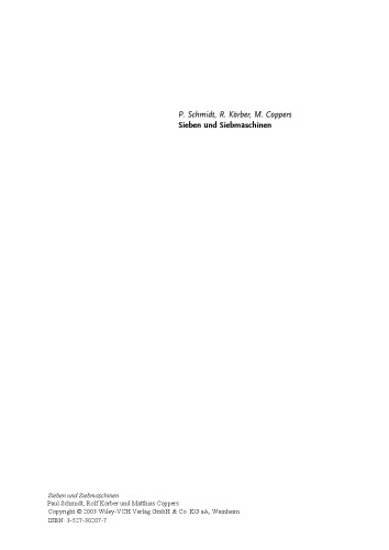 Sieben und Siebmaschinen: Grundlagen und Anwendung