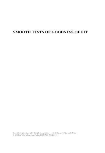 Smooth Tests of Goodness of Fit: Using R, Second Edition