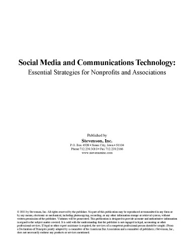 Social Media and Communications Technology: Essential Strategies for Nonprofits and Associations