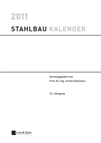 Stahlbau-Kalender 2011