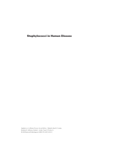 Staphylococci in Human Disease, Second Edition