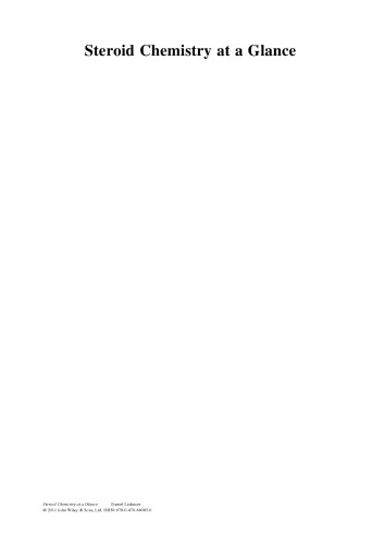 Steroid Chemistry at a Glance