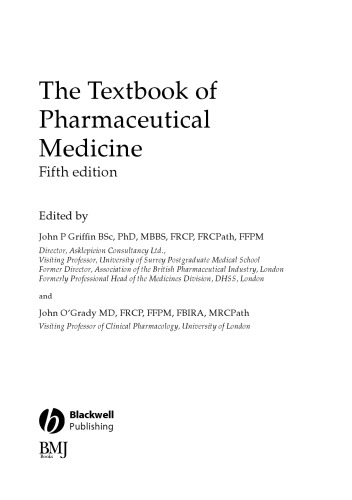 The Textbook of Pharmaceutical Medicine, Fifth Edition