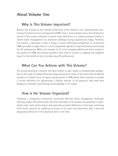 The Encyclopedia of Human Resource Management: Short Entries