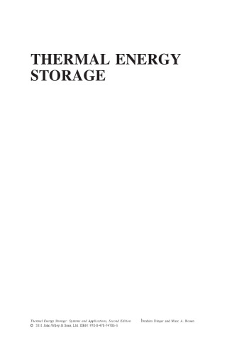 Thermal Energy Storage: Systems and Applications, Second Edition