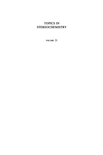 Topics in Stereochemistry, Volume 21