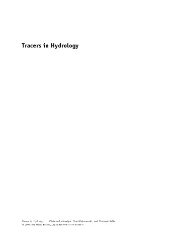 Tracers in Hydrology