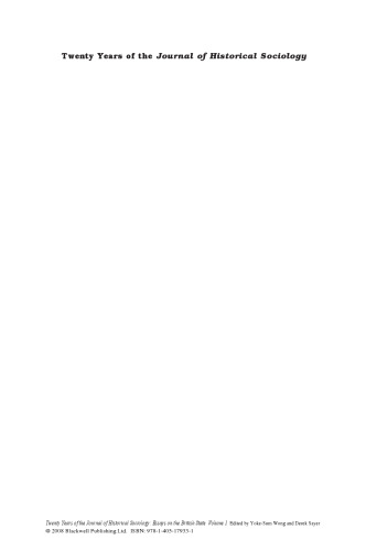 Twenty Years of the Essays on the British State, Volume 1