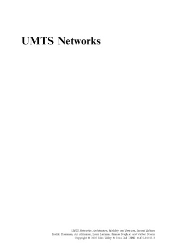 UMTS Networks: Architecture, Mobility and Services, Second Edition