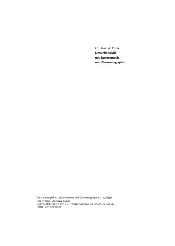 Umweltanalytik mit Spektrometrie und Chromatographie: Von der Laborgestaltung bis zur Dateninterpretation