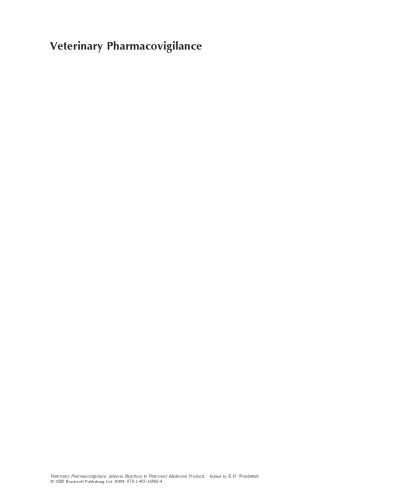 Veterinary Pharmacovigilance: Adverse Reactions to Veterinary Medicinal Products