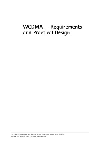 WCDMA - Requirements and Practical Design