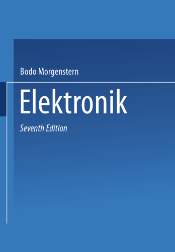 Elektronik 1: Bauelemente