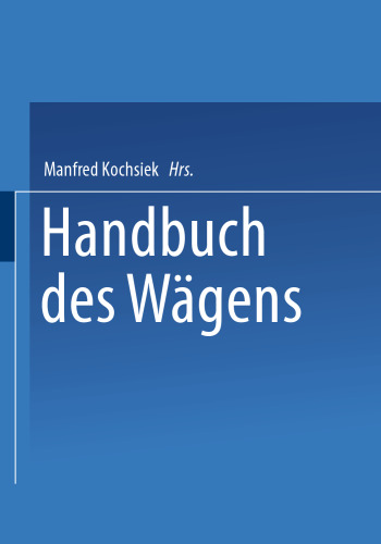 Handbuch des Wägens