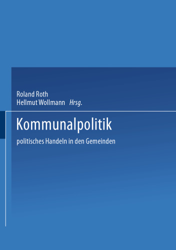 Kommunalpolitik: Politisches Handeln in den Gemeinden