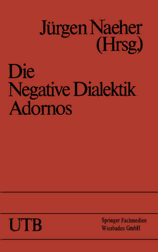 Die Negative Dialektik Adornos: Einführung — Dialog
