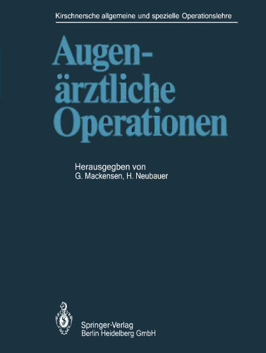 Augenärztliche Operationen