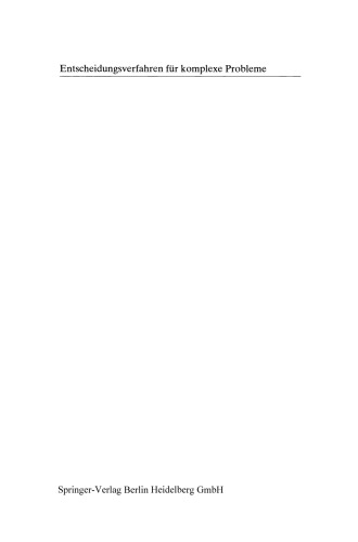 Entscheidungsverfahren für komplexe Probleme: Ein heuristischer Ansatz