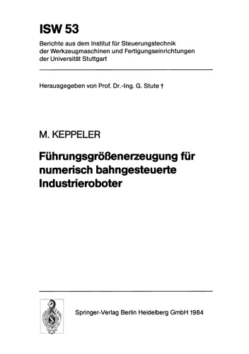 Führungsgrößenerzeugung für numerisch bahngesteuerte Industrieroboter