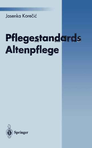 Pflegestandards Altenpflege