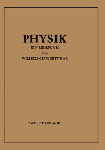 Physik: Ein Lehrbuch