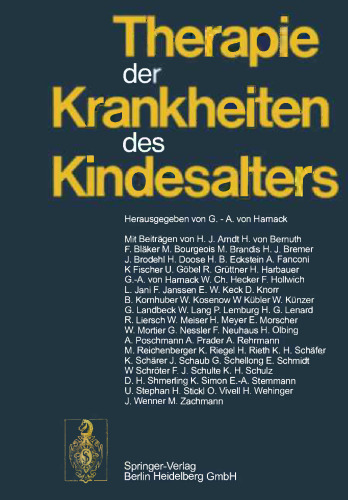Therapie der Krankheiten des Kindesalters