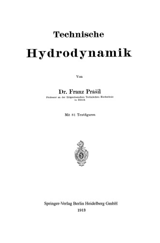 Technische Hydrodynamik