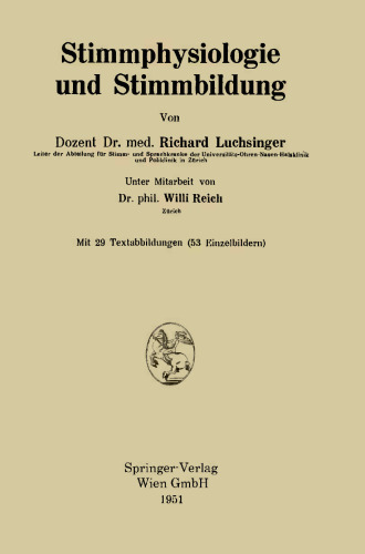 Stimmphysiologie und Stimmbildung