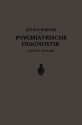 Grundriss der Psychiatrischen Diagnostik