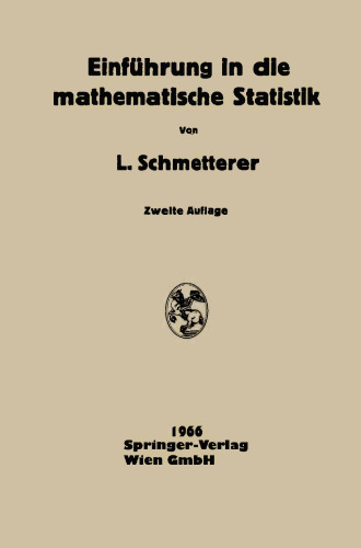 Einführung in Die Mathematische Statistik