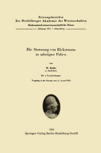 Die Streuung von Elektronen in schrägen Folien