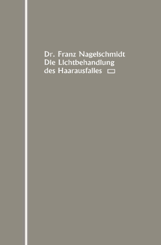 Die Lichtbehandlung des Haarausfalles