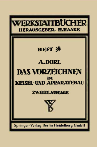 Das Vorzeichnen im Kessel- und Apparatebau