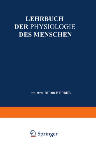 Lehrbuch der Physiologie des Menschen