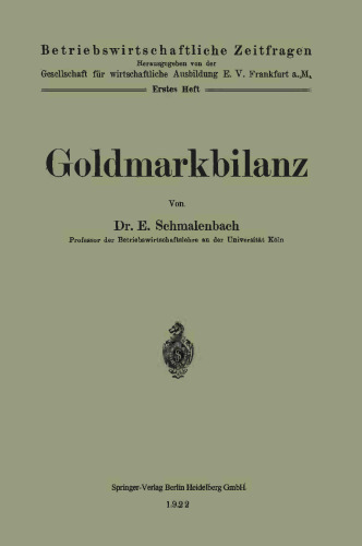 Goldmarkbilanz