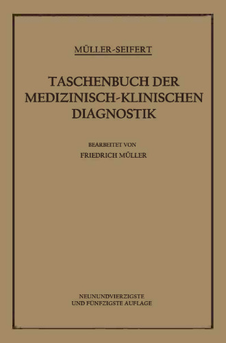 Taschenbuch der Medizinisch-Klinischen Diagnostik