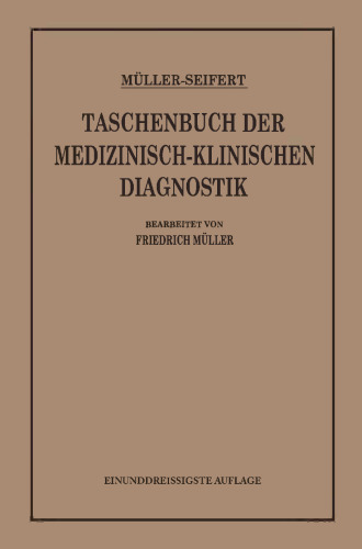 Taschenbuch der Medizinisch-Klinischen Diagnostik