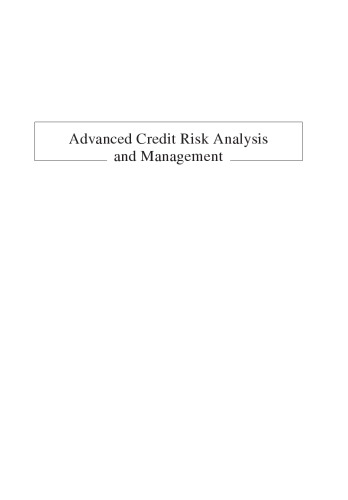 Advanced Credit Risk Analysis and Management