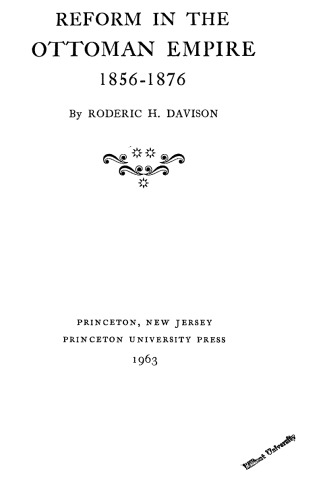 Reform in the Ottoman Empire, 1856-1876