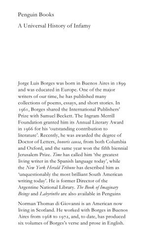 A Universal History of Infamy