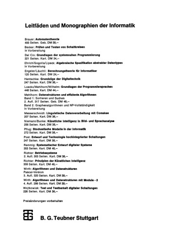 Grundzüge der Datenverarbeitung: Methoden und Konzepte für die Anwendungen