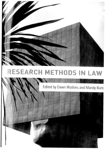Research Methods in Law