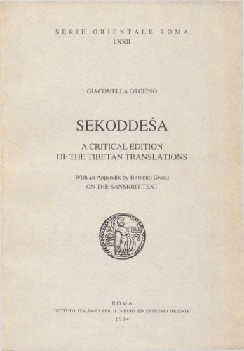 Sekoddeaa : A Critical Edition of the Tibetan translations