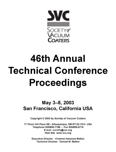 SVC - 46th Annual Technical Conference Proceedings